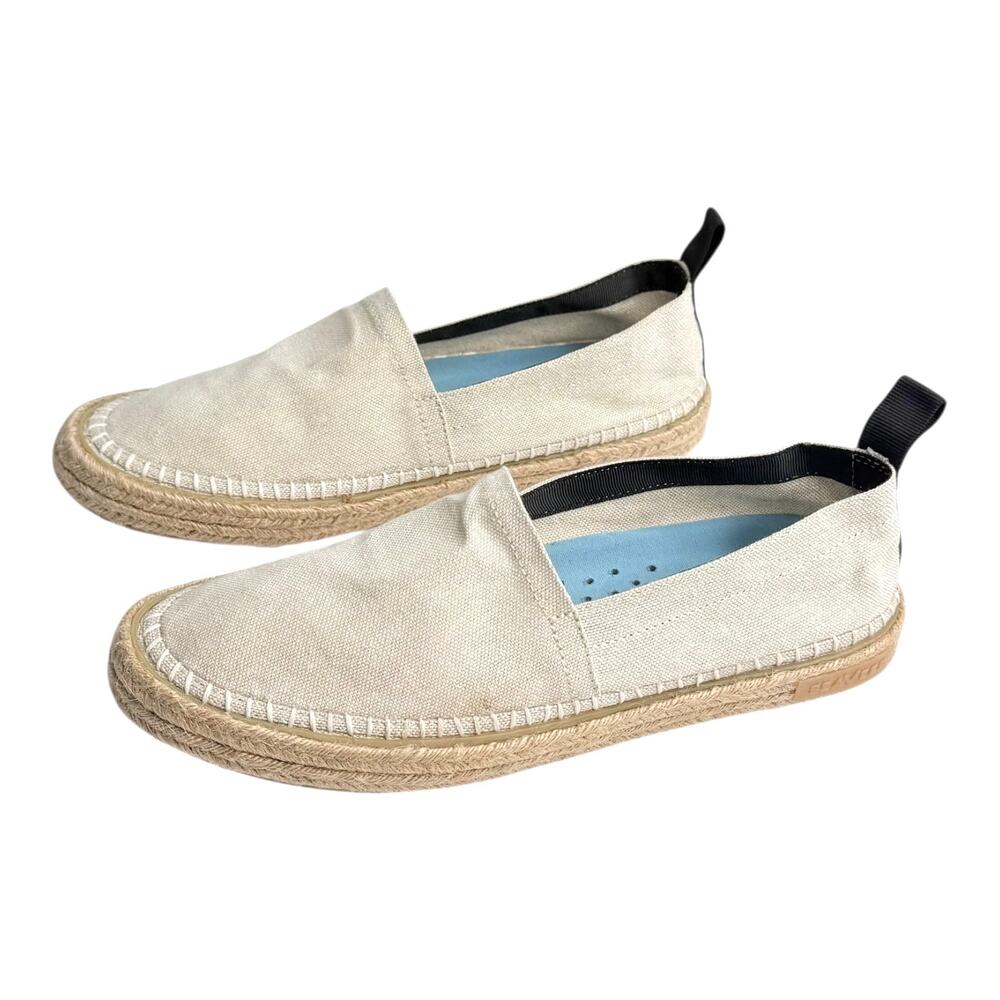 SeaVees Avalon A-Line Espadrille Slip On Shoes Women's 8.5 Natural Jute Sneaker
